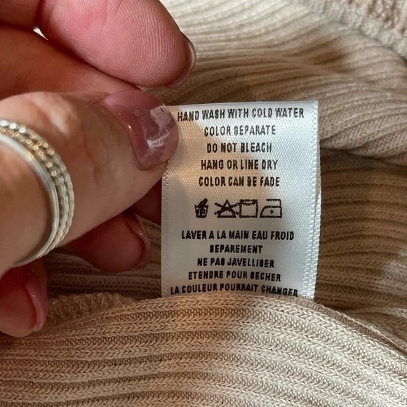 Altat’d State Ribbed Babydoll Cream Top Bishop Sleeves Size Medium NWT - Picture 8 of 13